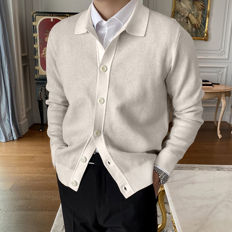 🔥Hot Sale 50% OFF🔥Men's Lapel Knitted Cardigan