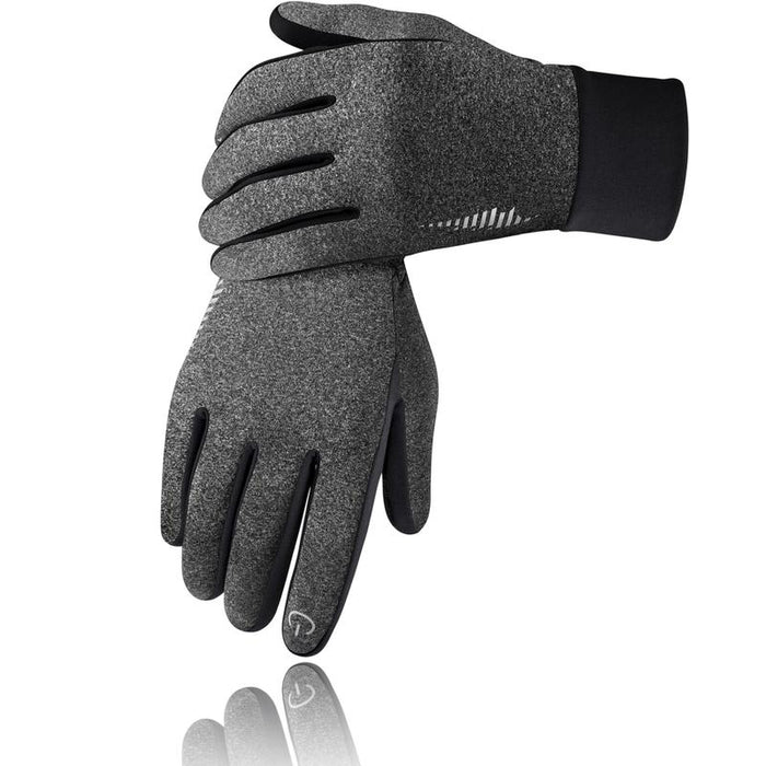 Grey sports gloves