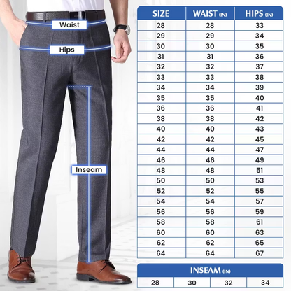 Men’s Classic Ice Silk High Waist Comfort Pants