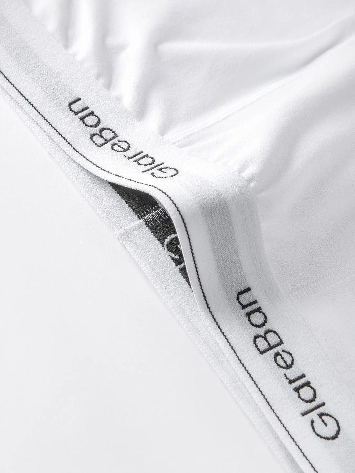Close-up view of stretch waistband