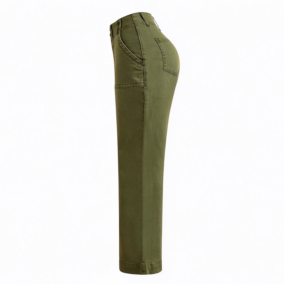 🔥 Black Friday Sale 🔥 Double Button Mid Waist Straight Leg Pants