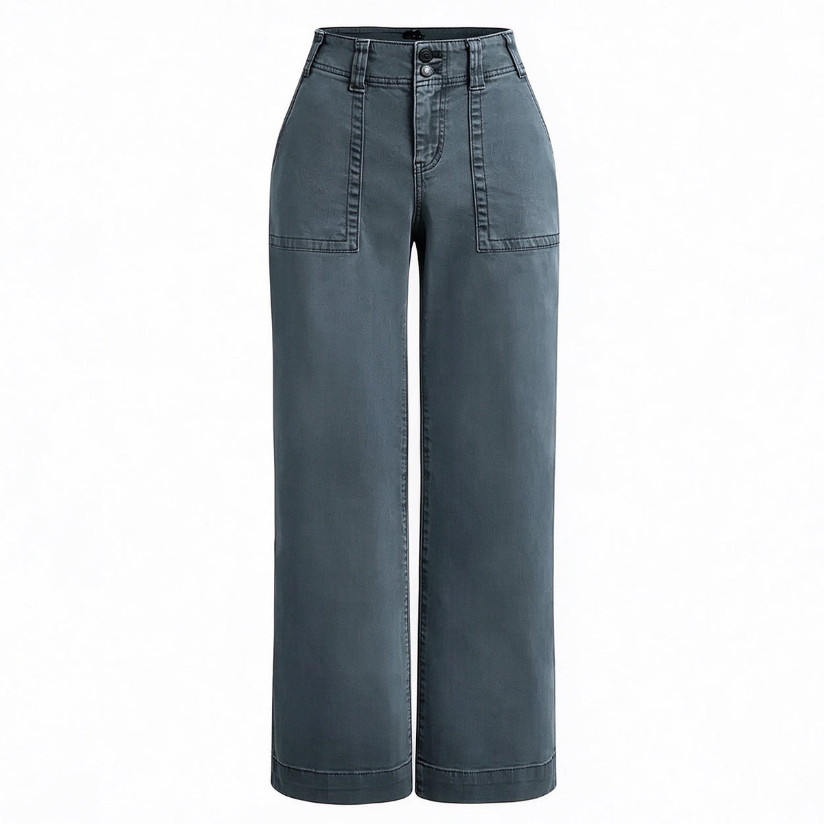 🔥 Black Friday Sale 🔥 Double Button Mid Waist Straight Leg Pants