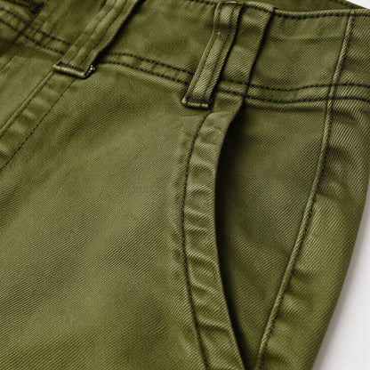 🔥 Black Friday Sale 🔥 Double Button Mid Waist Straight Leg Pants