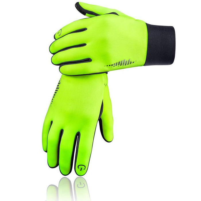 Lime sports gloves