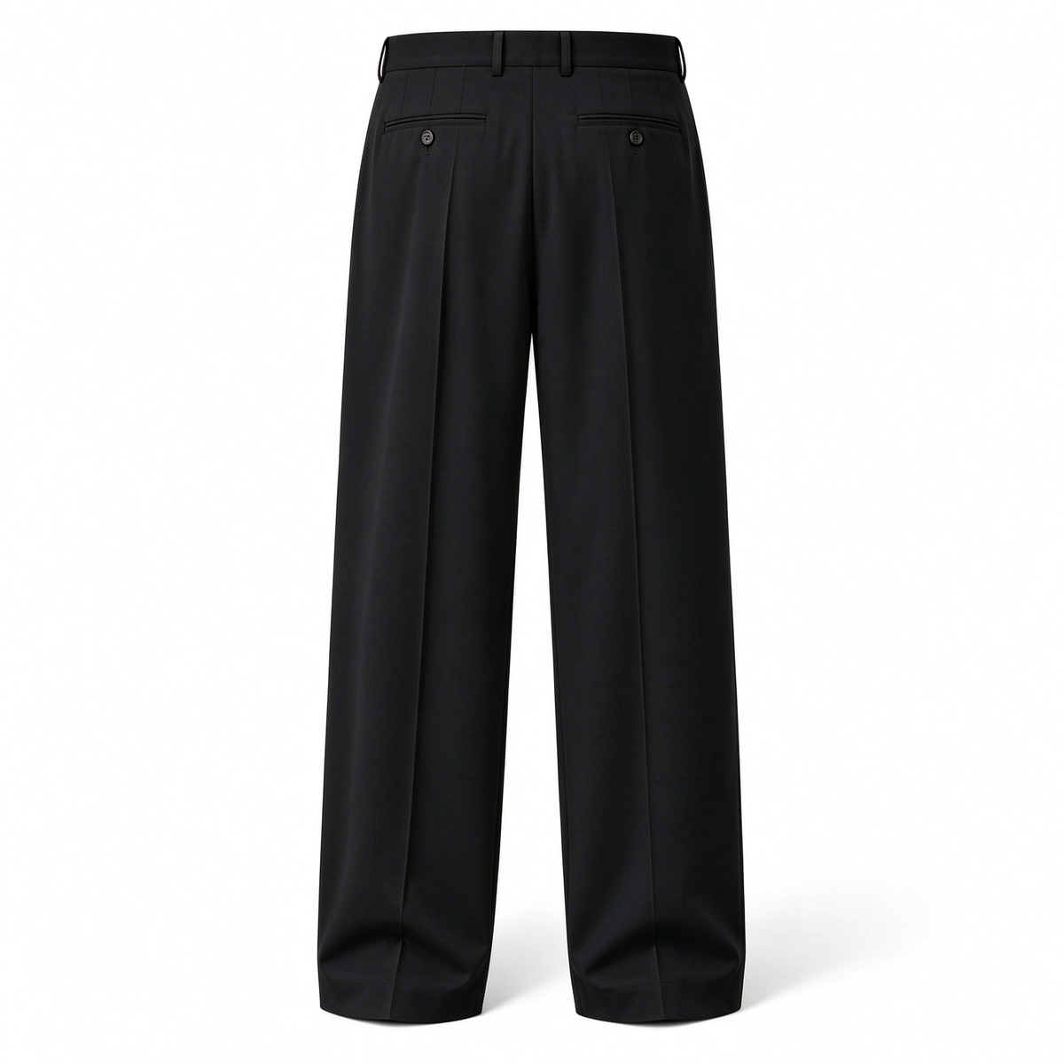 Men's Ice Silk Business Casual Pants, High Waist Pleated Slacks