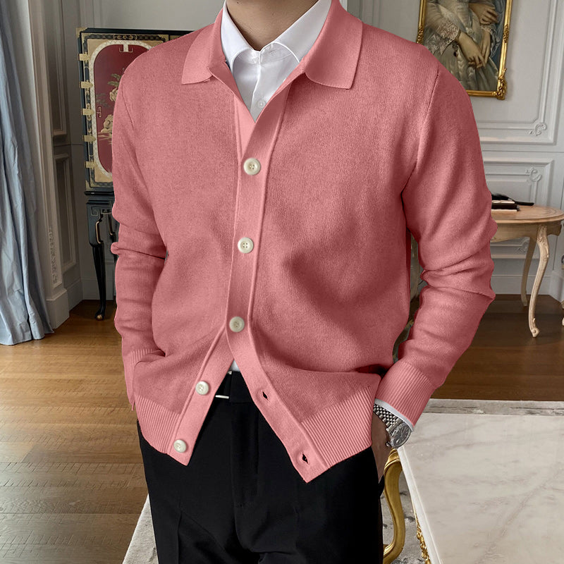🔥Hot Sale  50% OFF🔥Men's Lapel Knitted Cardigan