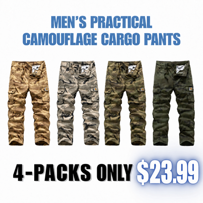 🎃 HALLOWEEN LAST DAY SALE 👻 8-Pack for Only $25.99 | Men's Practical Camo Cargo Pants