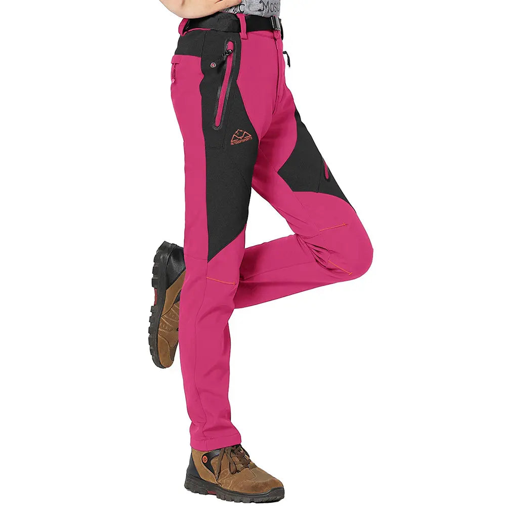 Women's Waterproof Insulated Fleece-Lined Thermal Ski & Hiking Pants