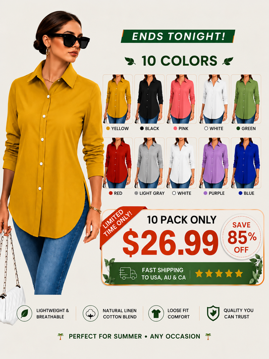 Women's long-sleeve slim-fit shirt