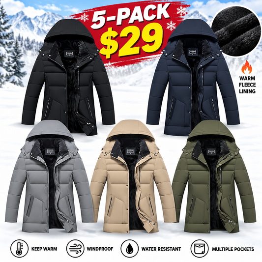 Men's Mid-Length Casual Fashionable Jacket